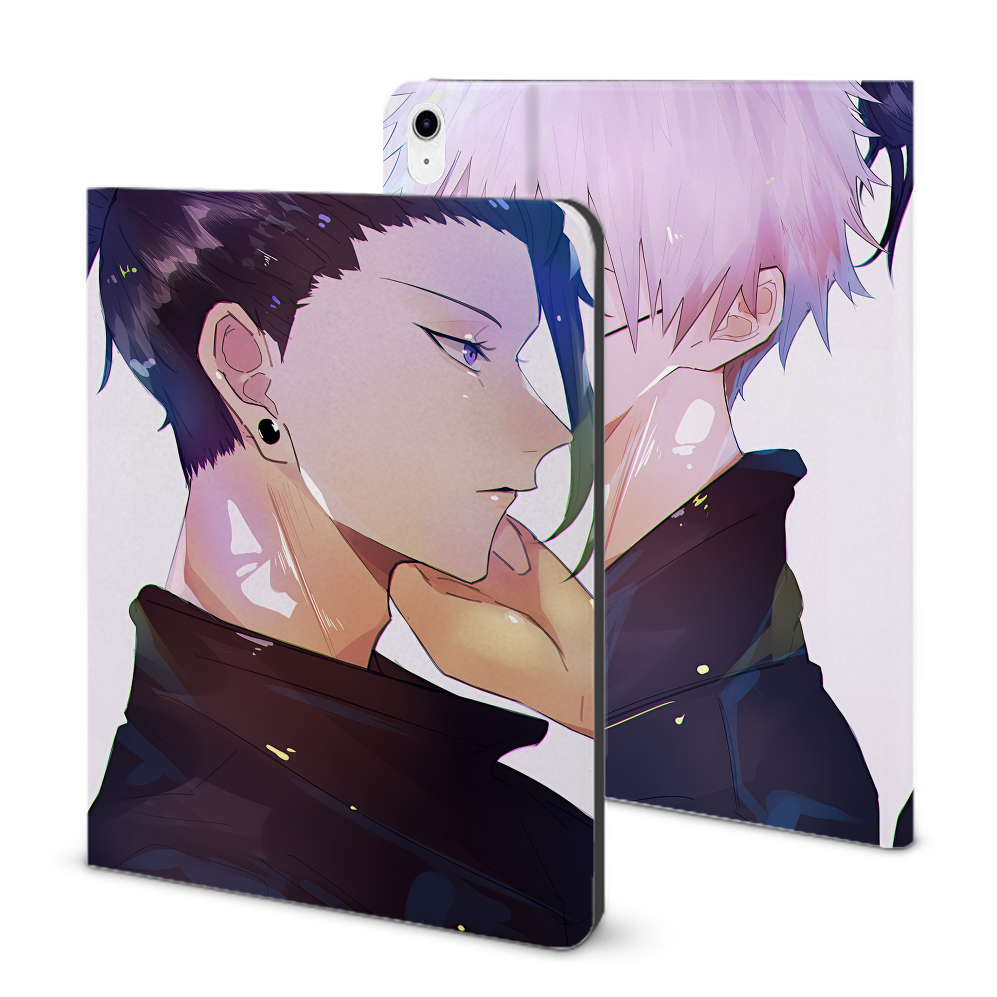 （画像用） 呪術廻戦 Jujutsu Kaisen IPad ケース ブック型 PUレザー TPU 耐衝撃 軽量 薄型 ペン収納なし 全面保護 IPad 各モデル対応